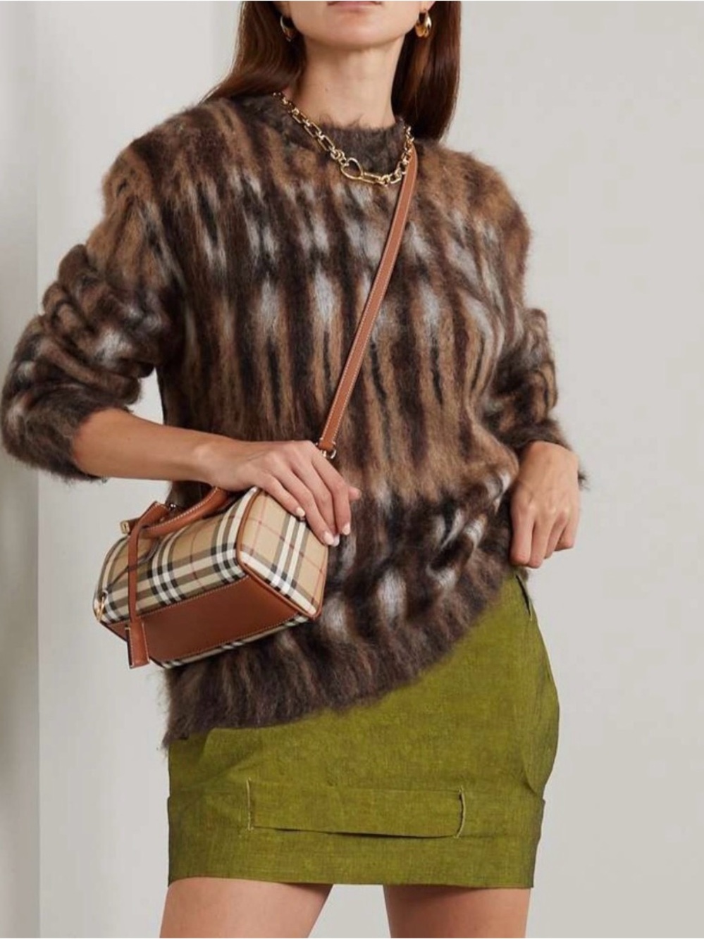 Acne Studios Hamster Jacquard Sweater Mohair Blend Size Small